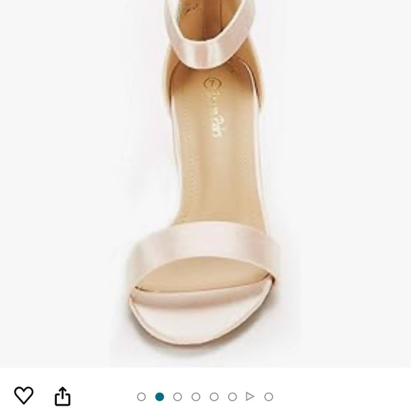 Fiona open toe satin kitten  heels - Picture 8 of 15